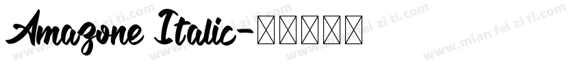 Amazone Italic字体转换